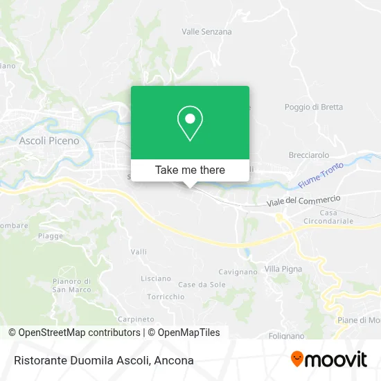 Ristorante Duomila Ascoli map