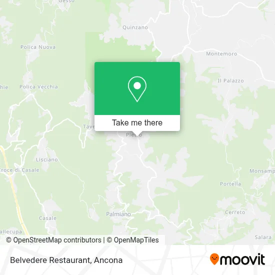 Belvedere Restaurant map