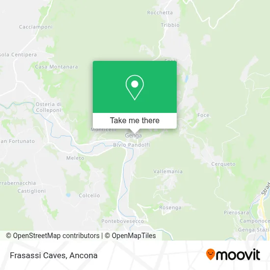 Frasassi Caves map