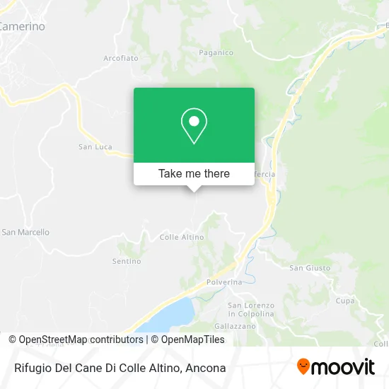 Rifugio Del Cane Di Colle Altino map