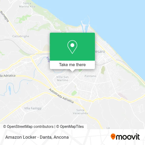 Amazon Locker - Danta map