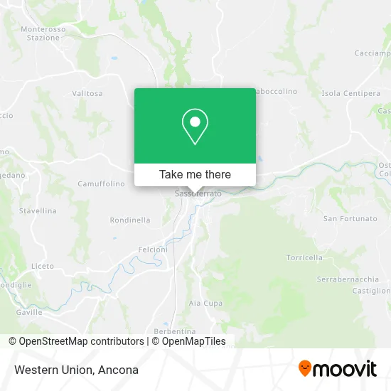 Western Union map