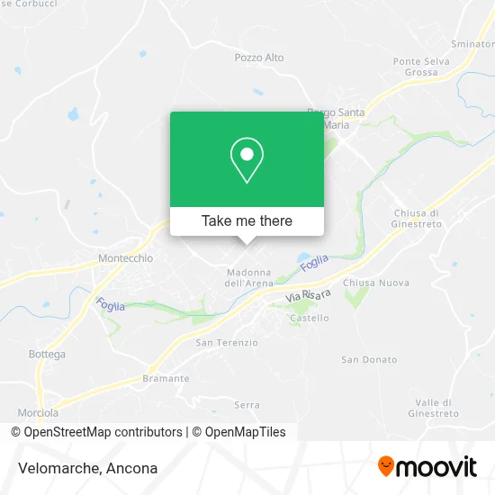 Velomarche map