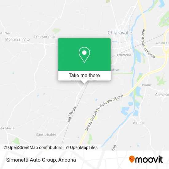 Simonetti Auto Group map