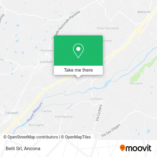 Belli Srl map