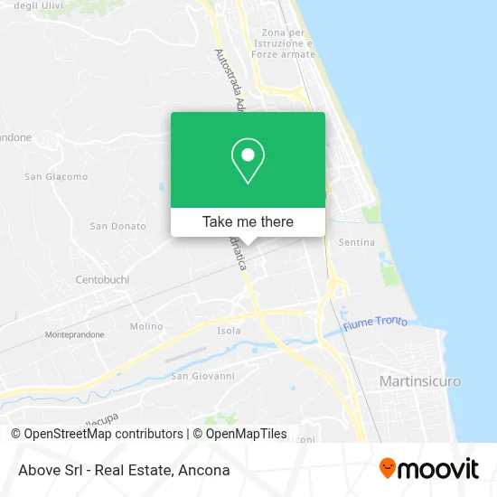 Above Srl - Real Estate map