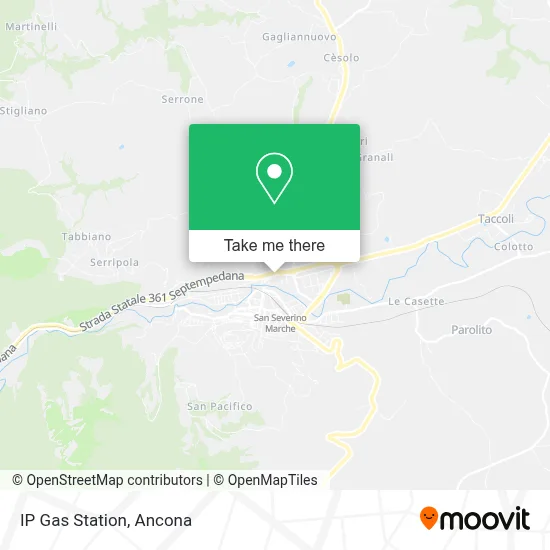 IP Gas Station map
