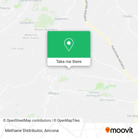 Methane Distributor map