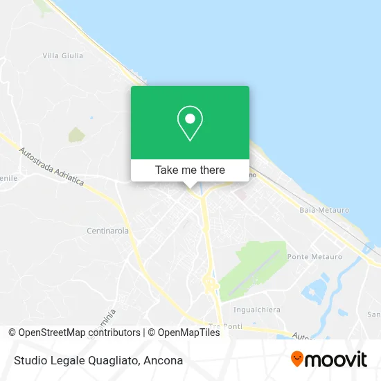Studio Legale Quagliato map