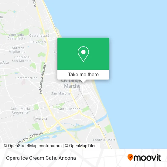 Opera Ice Cream Cafe map