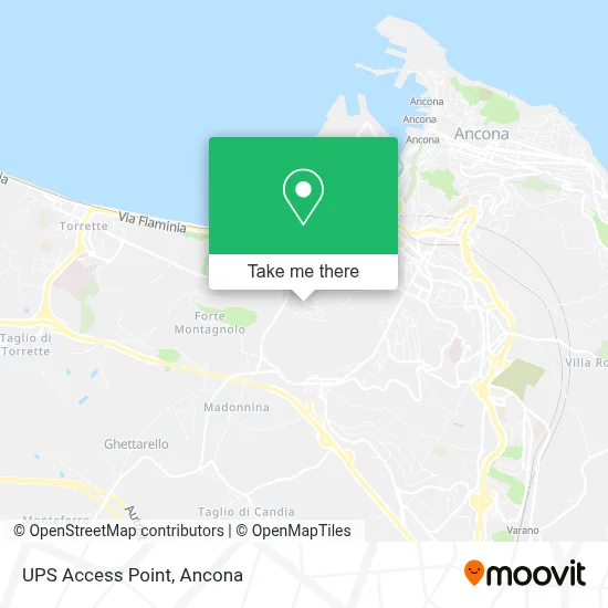 UPS Access Point map