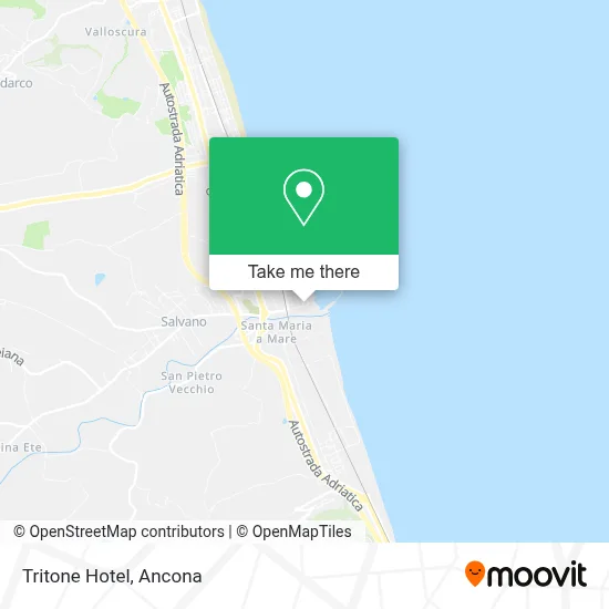 Tritone Hotel map