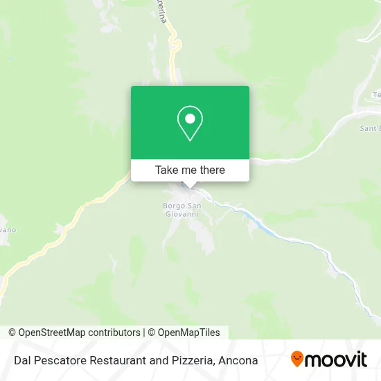 Dal Pescatore Restaurant and Pizzeria map