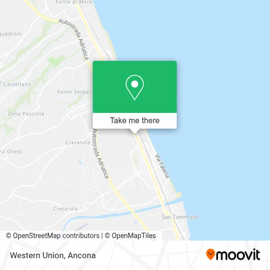 Western Union map