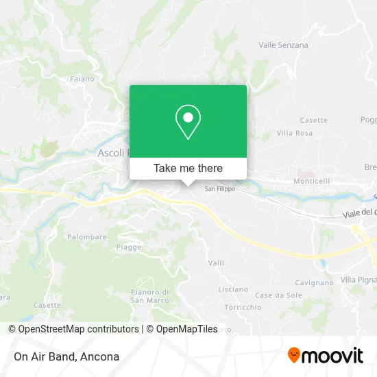 On Air Band map