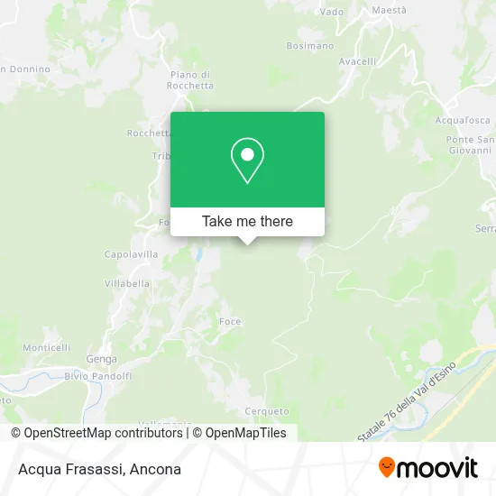 Acqua Frasassi map