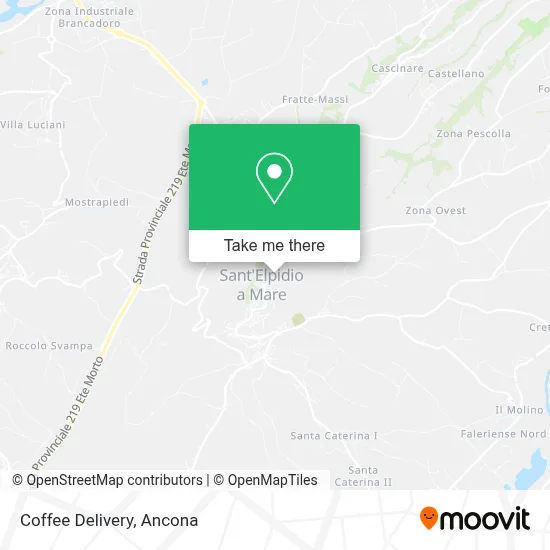 Coffee Delivery map