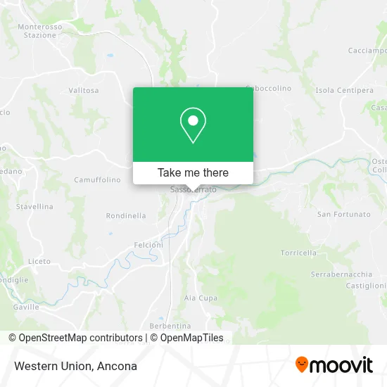 Western Union map