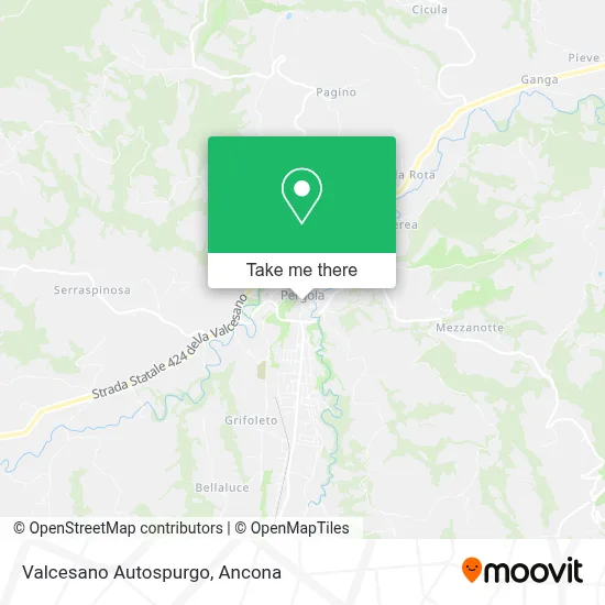 Valcesano Autospurgo map