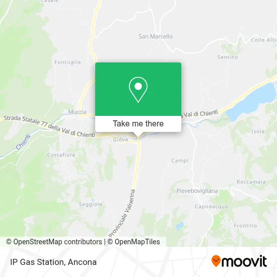 IP Gas Station map