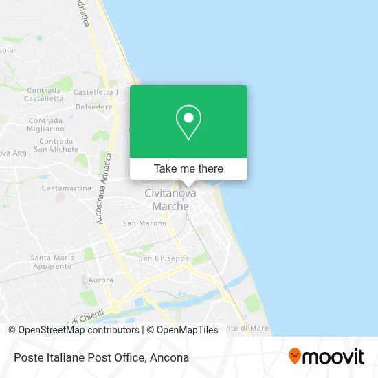 Poste Italiane Post Office map