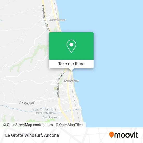 Le Grotte Windsurf map