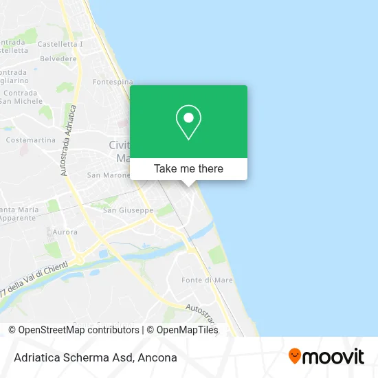 Adriatica Scherma Asd map