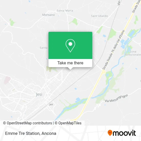 Emme Tre Station map