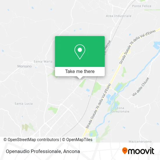Openaudio Professionale map