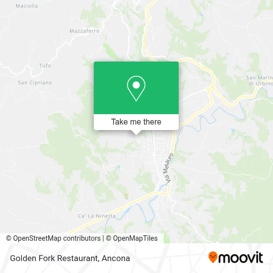 Golden Fork Restaurant map