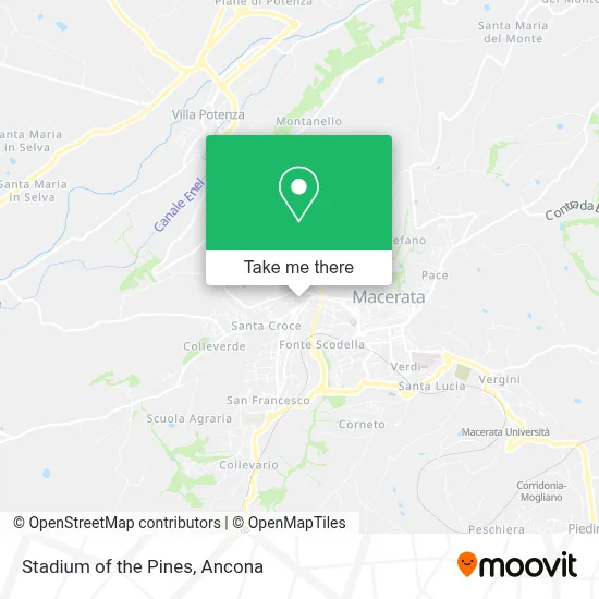 Stadium of the Pines map
