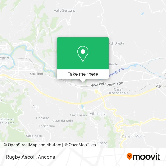 Rugby Ascoli map