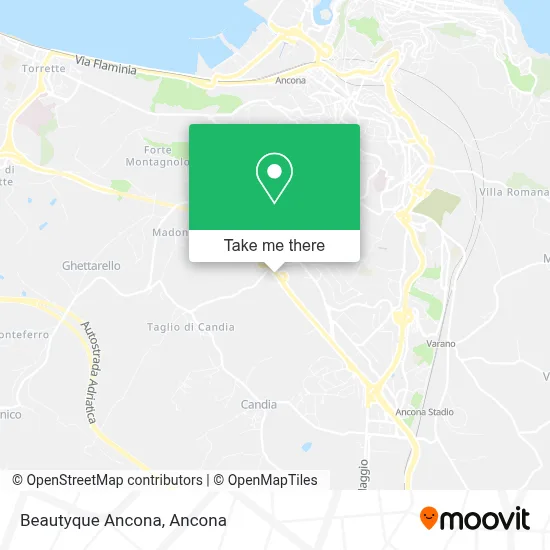 Beautyque Ancona map