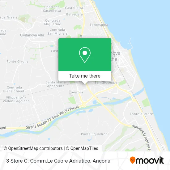 3 Store C. Comm.Le Cuore Adriatico map