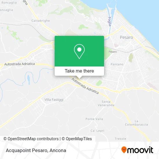 Acquapoint Pesaro map