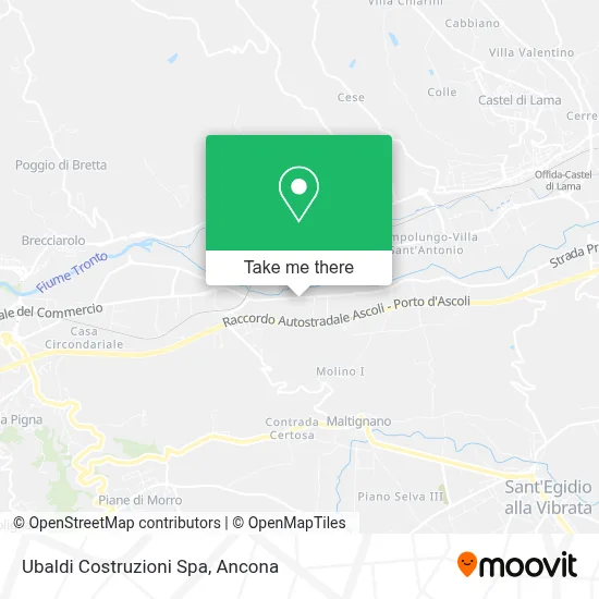 Ubaldi Costruzioni Spa map