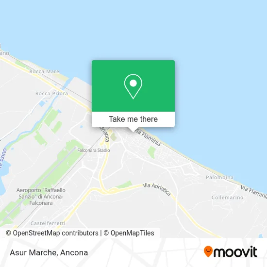 Asur Marche map