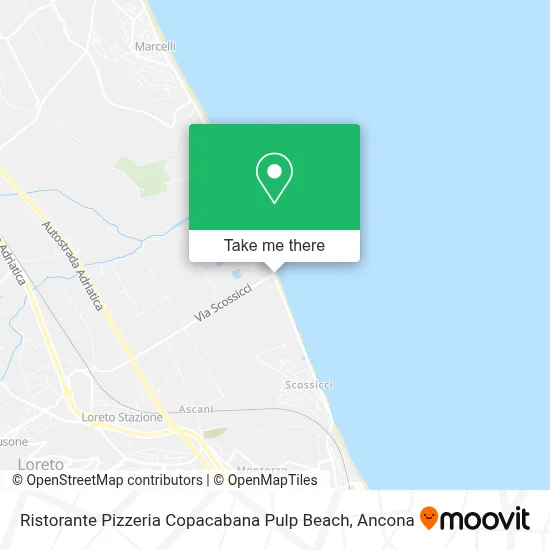 Ristorante Pizzeria Copacabana Pulp Beach map