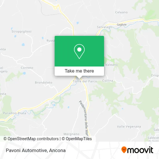 Pavoni Automotive map