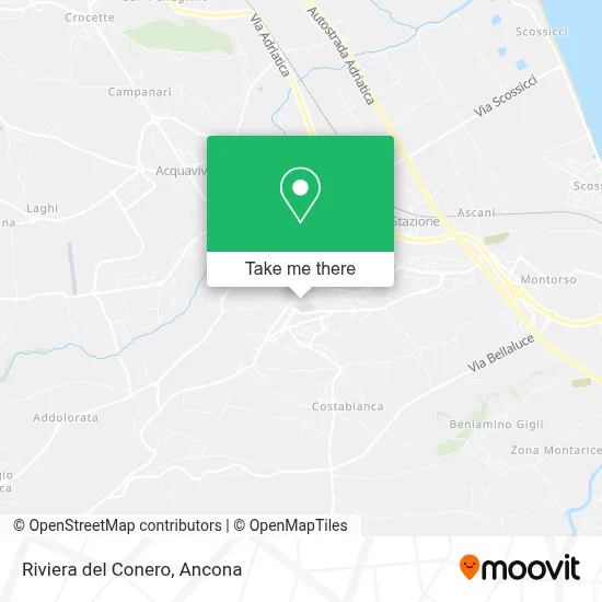 Riviera del Conero map
