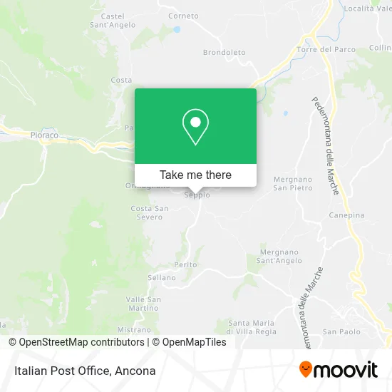 Italian Post Office map