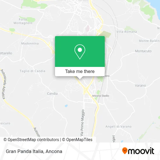 Gran Panda Italia map