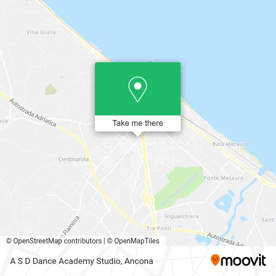 A S D Dance Academy Studio map