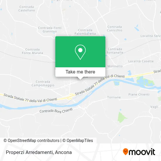 Properzi Arredamenti map
