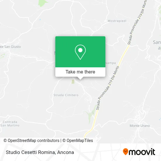 Studio Cesetti Romina map