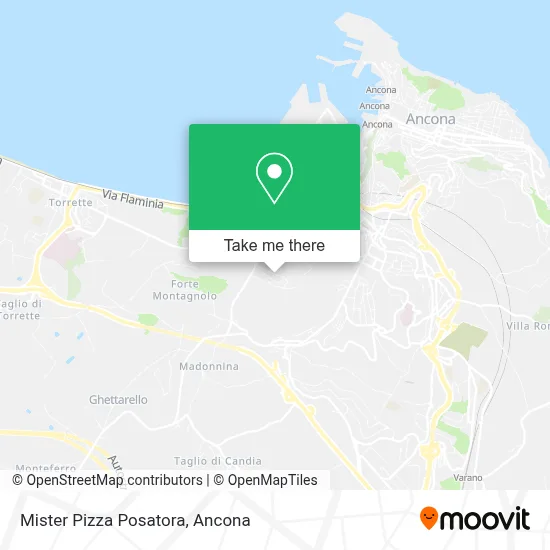 Mister Pizza Posatora map