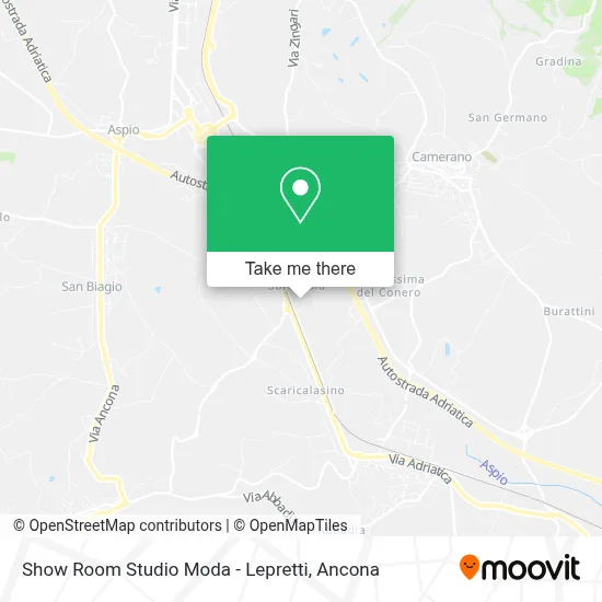 Show Room  Studio Moda - Lepretti map