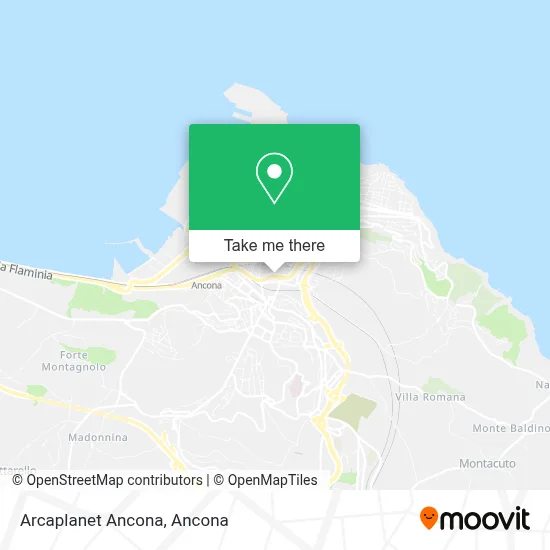 Arcaplanet Ancona map