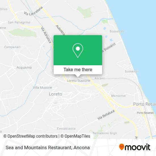 Sea and Mountains Restaurant map