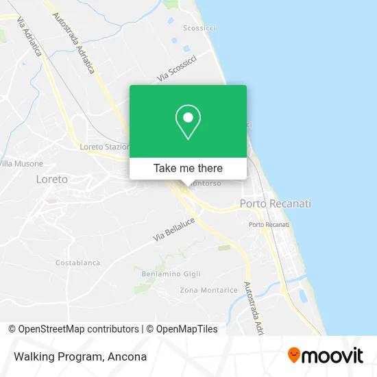 Walking Program map
